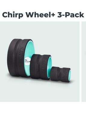 Like new! Chirp wheel + set trio 3 pack stretching exercise wellness